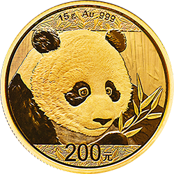 2018版熊貓金銀紀(jì)念幣15克圓形金質(zhì)紀(jì)念幣