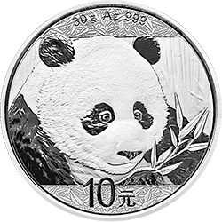 2018版熊貓金銀紀(jì)念幣30克圓形銀質(zhì)紀(jì)念幣