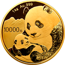 2019版熊貓金銀紀念幣1公斤圓形金質(zhì)紀念幣