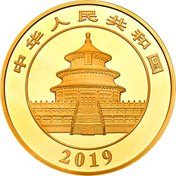 2019版熊貓金銀紀念幣1公斤圓形金質(zhì)紀念幣