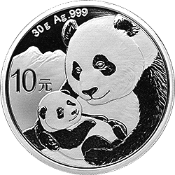 2019版熊貓金銀紀(jì)念幣30克圓形銀質(zhì)紀(jì)念幣