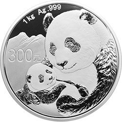 2019版熊貓金銀紀念幣1公斤圓形銀質(zhì)紀念幣