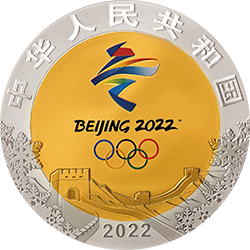 第24屆冬季奧林匹克運(yùn)動(dòng)會(huì)金銀紀(jì)念幣（第1組）30克金12克銀圓形雙金屬紀(jì)念幣