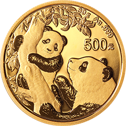 2021版熊貓金銀紀念幣30克圓形金質(zhì)紀念幣