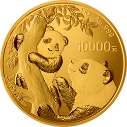 2021版熊貓金銀紀(jì)念幣1公斤圓形金質(zhì)紀(jì)念幣
