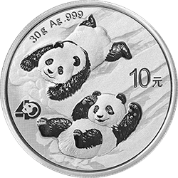 2022版熊貓貴金屬紀(jì)念幣30克圓形銀質(zhì)紀(jì)念幣