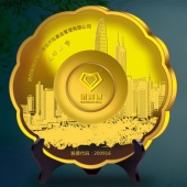 2014年7月：深圳金賽銀并購(gòu)基金公司企業(yè)上市純金紀(jì)念盤(pán)定制