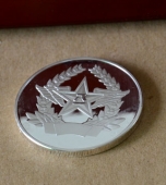 陸軍部隊軍區(qū)純銀紀(jì)念章,銀質(zhì)紀(jì)念章,紀(jì)念銀幣銀章